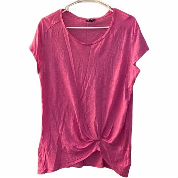 ✨ Express
Women's Pink Knot Front Slub Knit Tee✨ - Picture 2 of 2